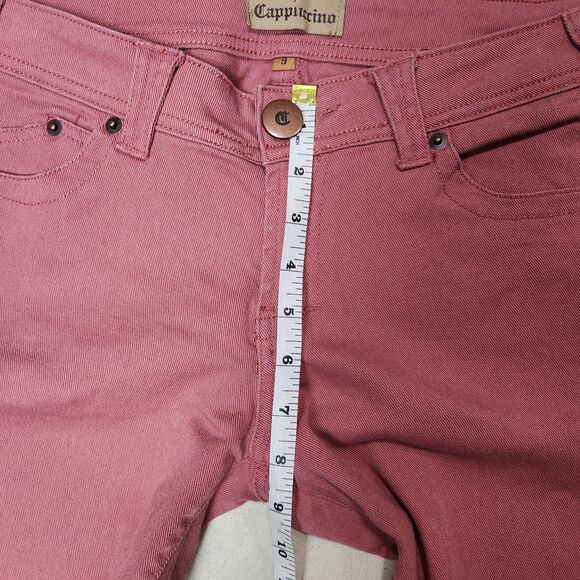 Cappuccino Jeans Womens 9 Pink‎ Flare Y2k Style Bratz Barbie Preppy Bell Bottom - Picture 9 of 12